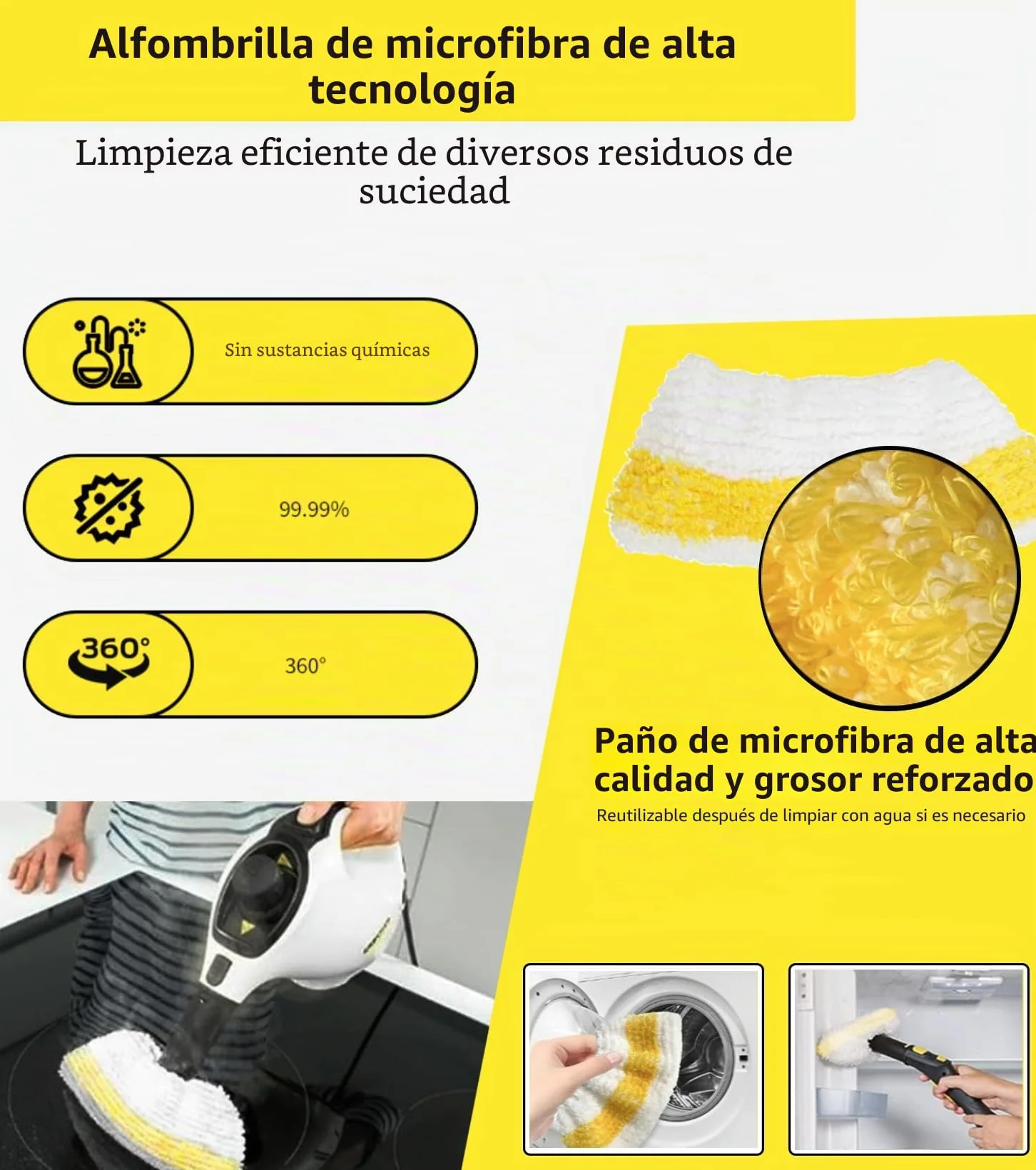 14 piezas para limpiador de vapor Karcher SC1 SC3 SC5 SC4 SC2 accesorios, para accesorios Karcher SC1 SC3 SC5 SC4 SC2 juego de piezas de repuesto, incluye boquilla alargada, boquilla curvada