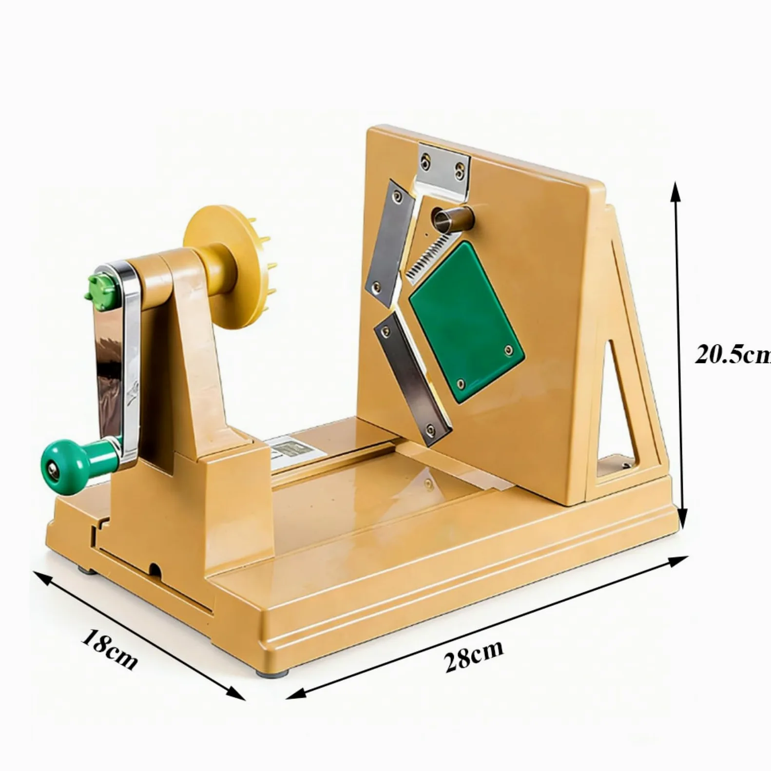 Rallador de tambor giratorio manual, triturador de repollo de verduras con patas antideslizantes, para patatas, zanahorias y más