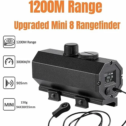 ACEXIER Telémetro Láser 1200m Red Dot Distancia Velocidad Medición