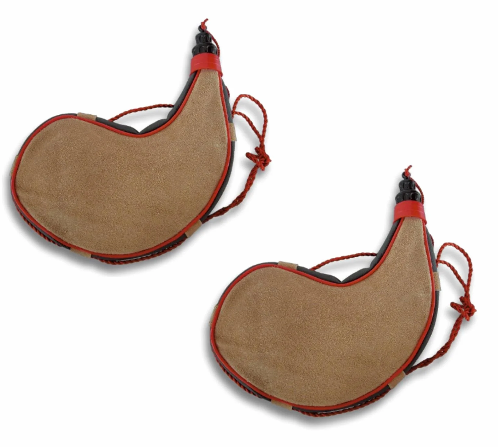 Bodega Botas Curvas de Vino 1L En Vacuno Serraje 24x22cm Cierre Brocal Anti-goteo