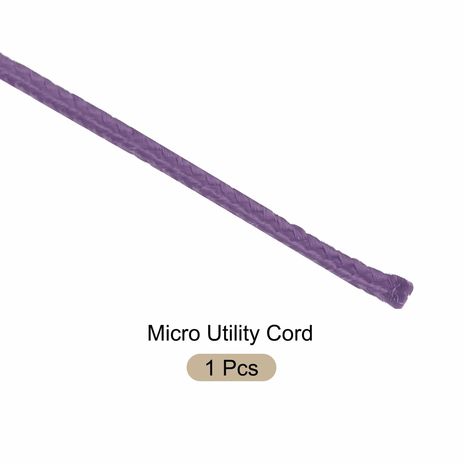 Micro Cuerda de Paracaídas 1.18mm x 164 Pies 100 LB Poliéster Trenzado Fuerte Carrete de Hilo Púrpura