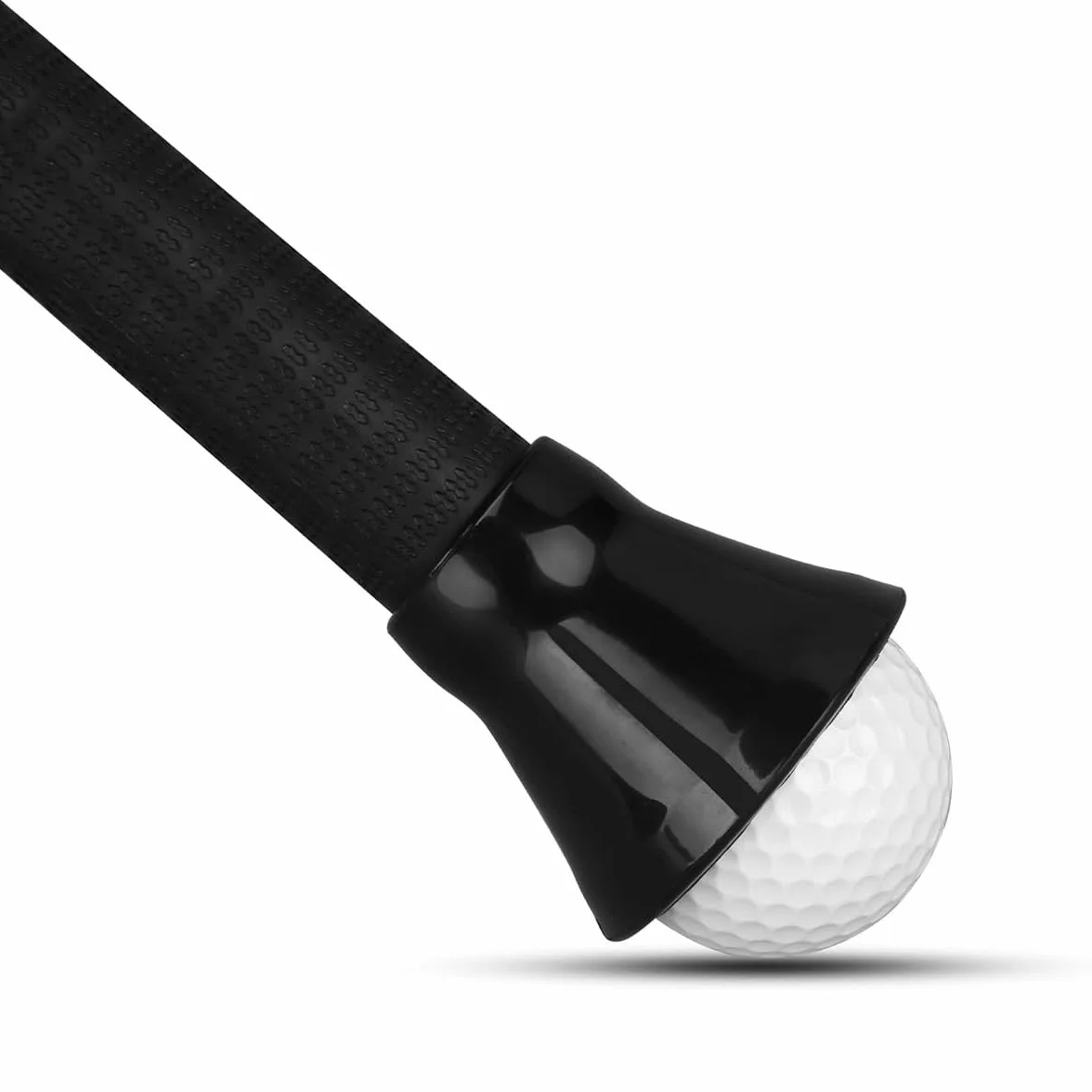Ausi 2 piezas de ventosas de goma negra para recoger pelotas de golf, para agarre de putter.