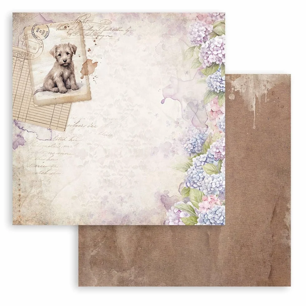 Stamperia - Scrapbook Paper Pad for Scrapbooking, Albums, Card Making, Bullet Journalling and More, Acid Free, Double-Sided, Perfect for Hobbies, Crafts, and Gifting (Quiet Days) (30.5 x 30.5cm)