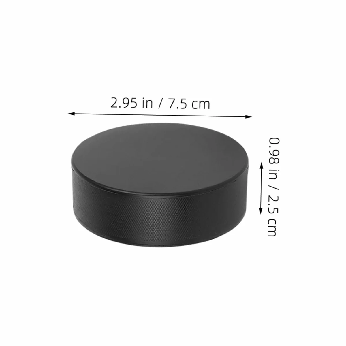 Milisten Disco de Hockey de Espuma para Hockey sobre Patines, Aire Libre, Juego Inflable, Mesa, Rodilla, Mini-Hockey Black
