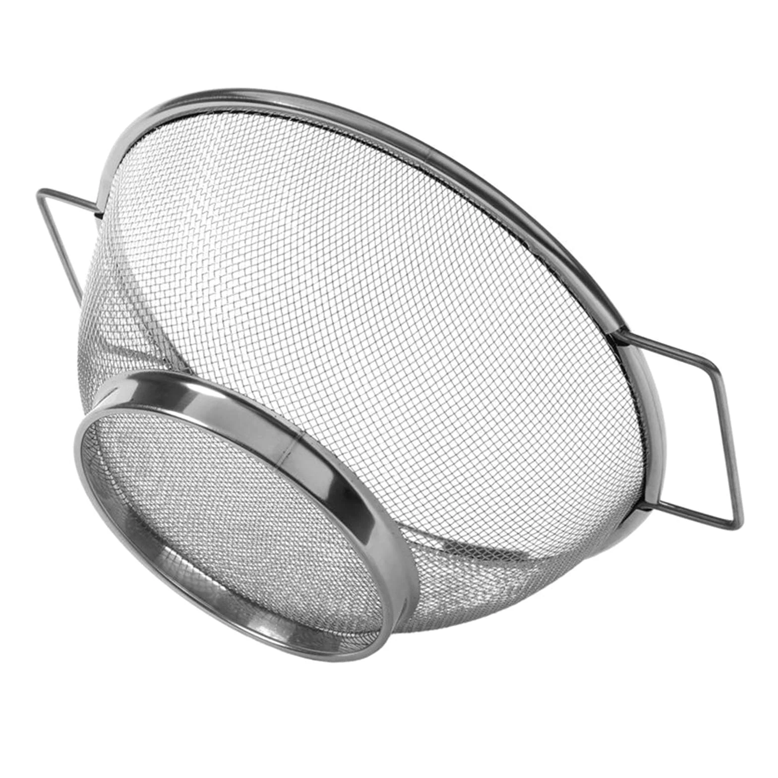Colador Drenaje de la Cesta tazón de Malla Fina colador tazón escurridor verdura tamiz colande Sifter Cocina Cesta de Almacenamiento de Acero Inoxidable Coladores de Alimentos