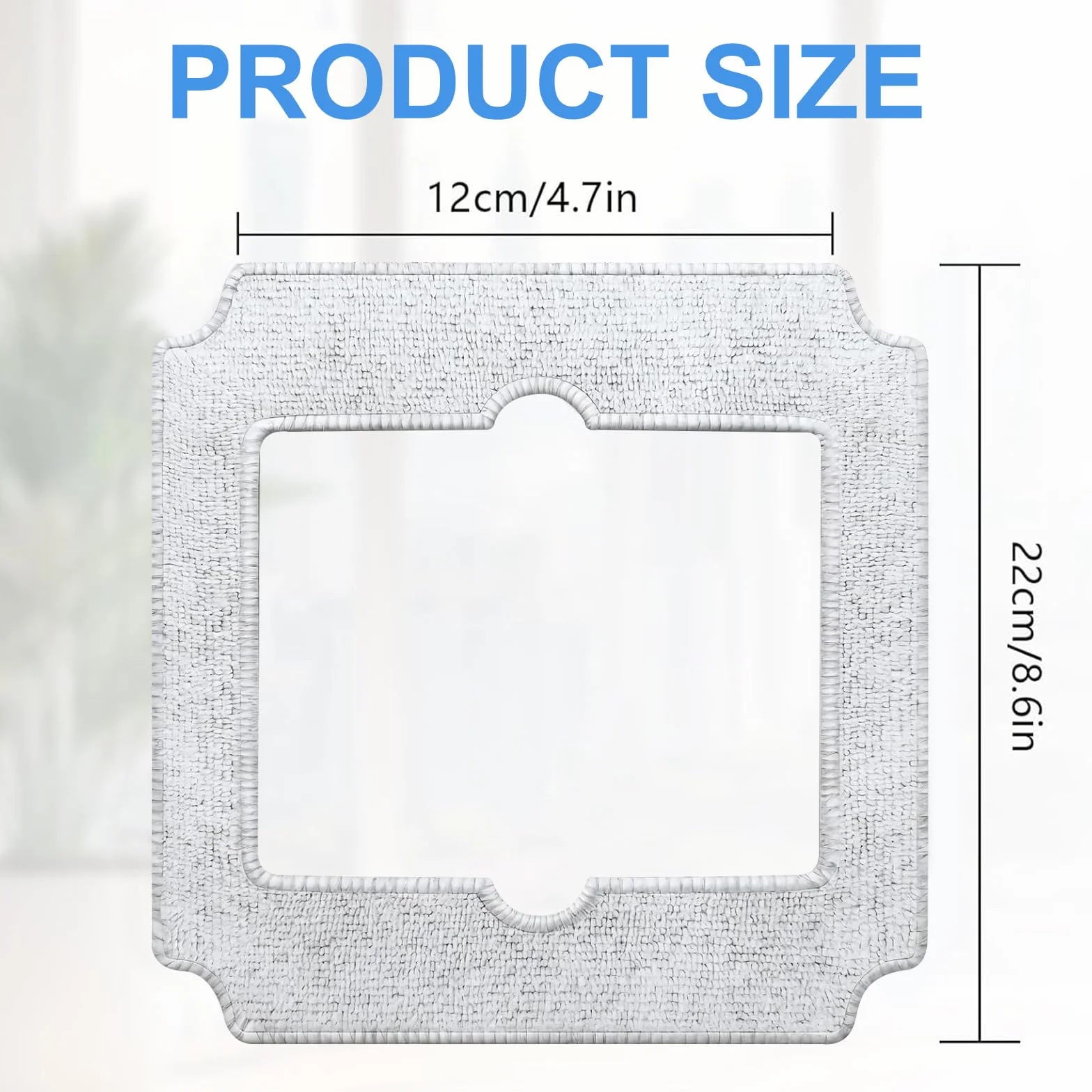 8 Piezas Almohadillas de Limpieza de Repuesto para Ecovacs WinBOT Mini Robot Limpiacristales, Paño de Limpieza de Microfibra Suave Lavable Reutilizable, Resultado Limpiezas Eficaz