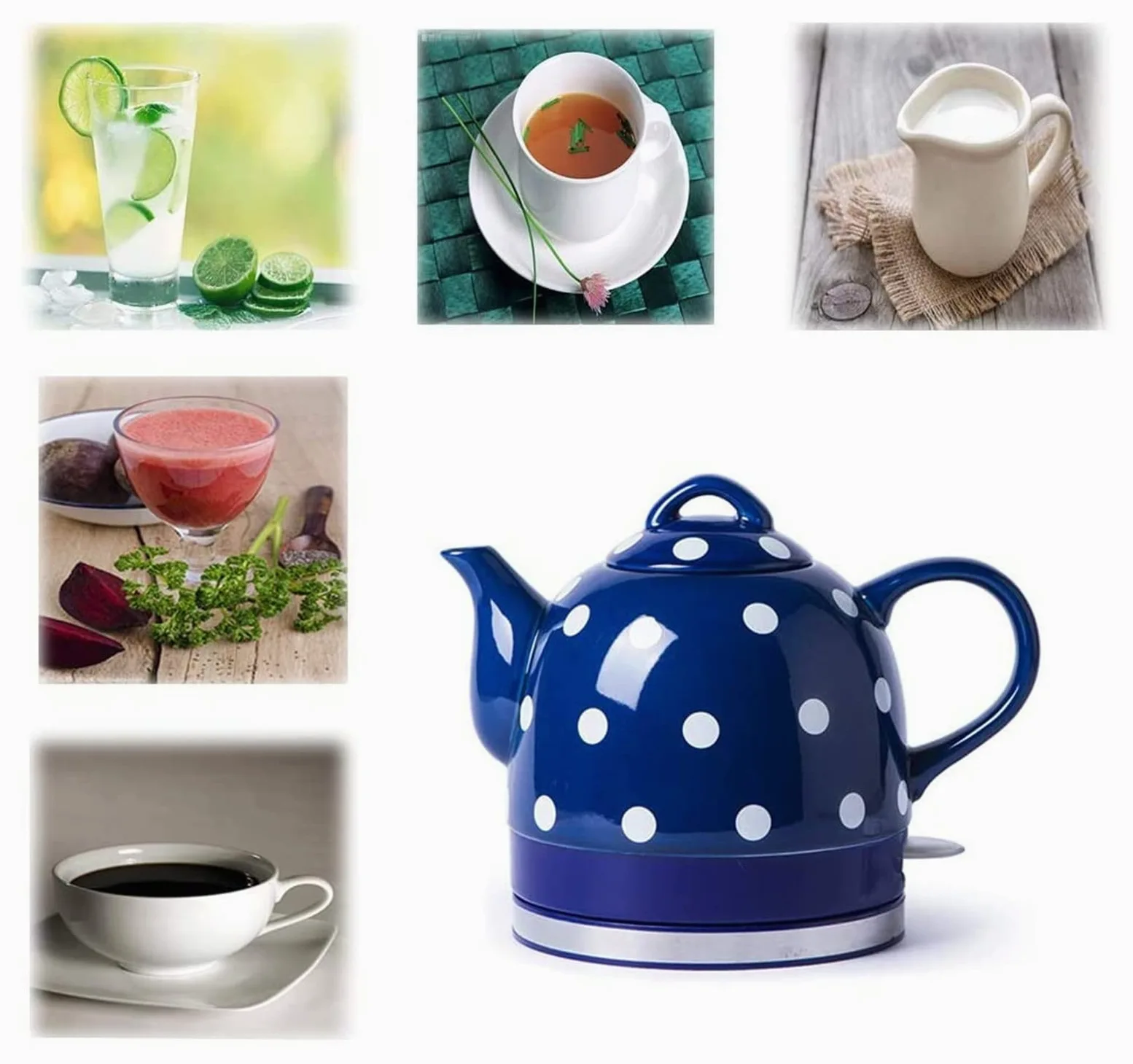 Hervidor eléctrico de café de preparación rápida, hervidor de Agua con Silbato, autoapagado, autoprotección en seco antiquemaduras, Termo de Temperatura Constante, Moda