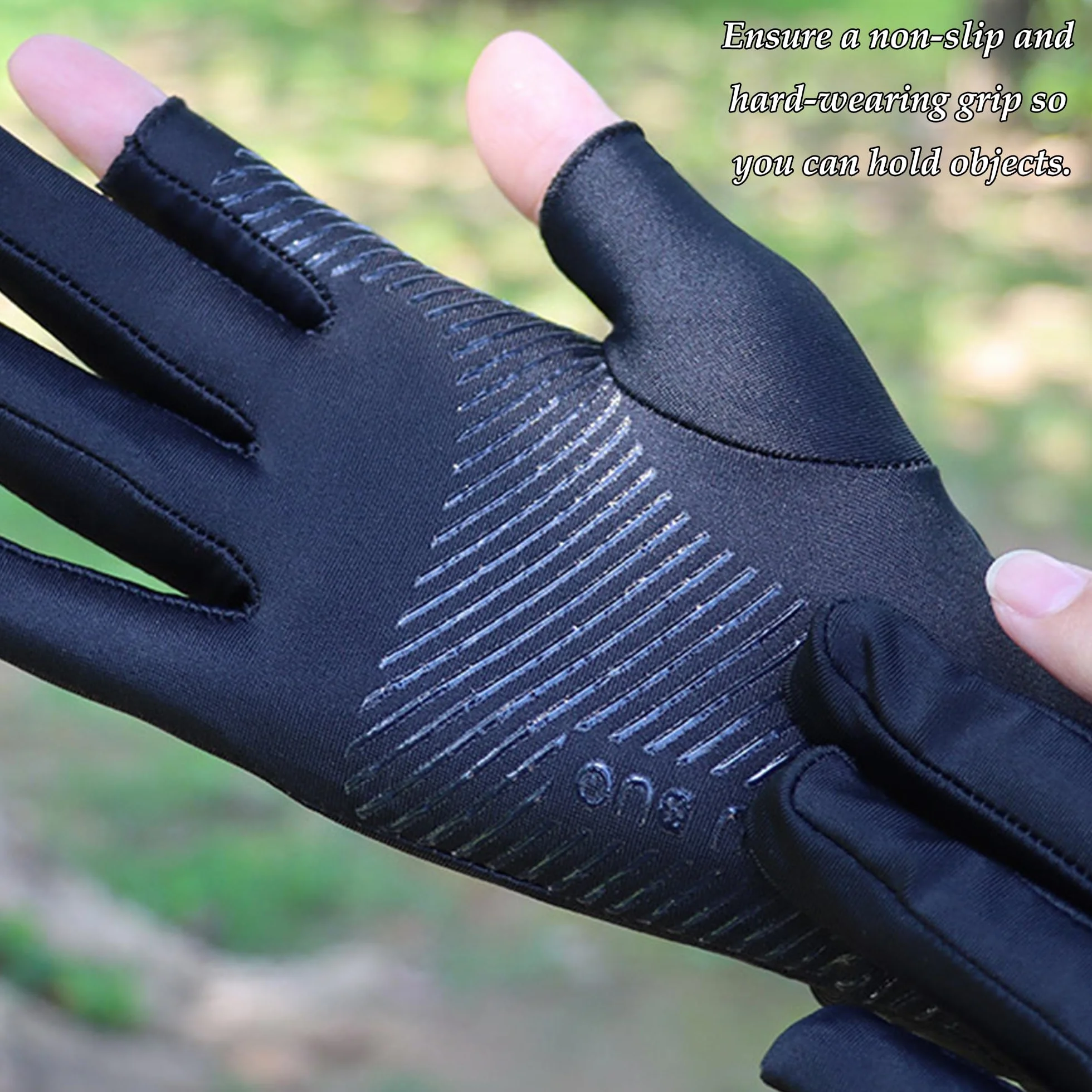 CHENNAN Guantes Antideslizantes de Protección Solar para Exteriores Transpirables para Pesca en Hielo para Hombre y Mujer