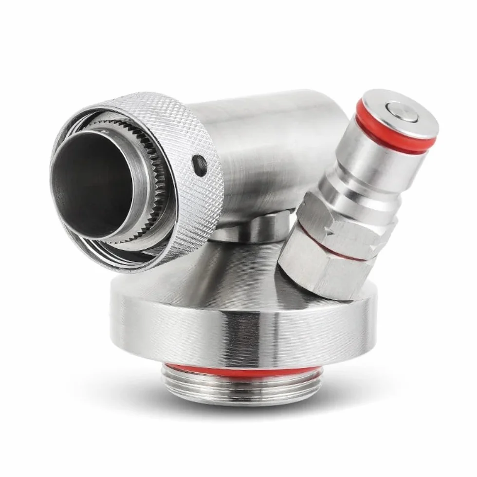 Mini barril lanza de acero inoxidable con bloqueo de bola, grifo for barril de cerveza, dispensador, Conector de ajuste rápido for Mini barril, lanza casera