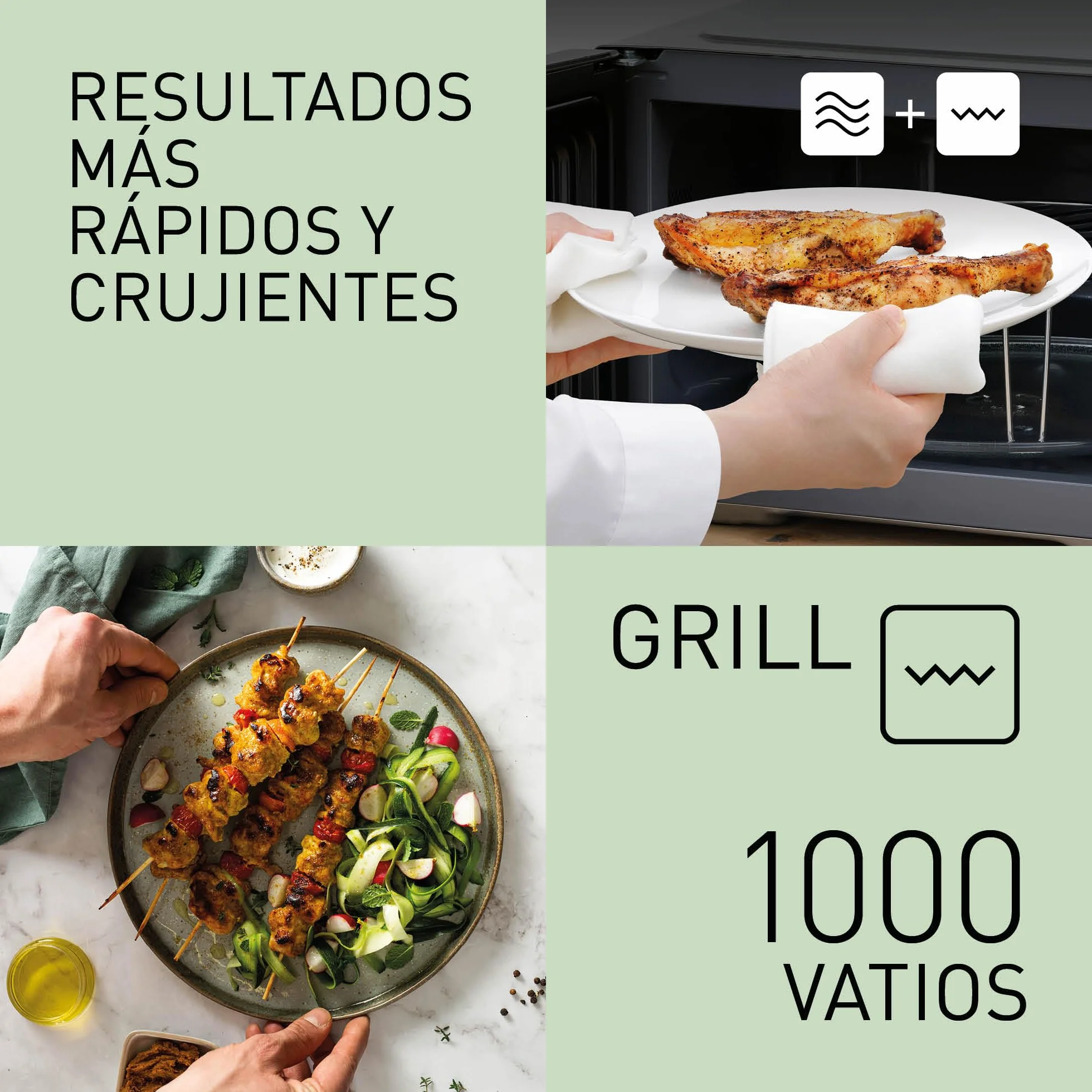 Panasonic NN-K36NBMEPG, Horno Microondas, 24 Litros, 900W de Potencia, 8 Programas Automáticos, Tecnología de Cocción Dual, Función Quick 30, Negro.