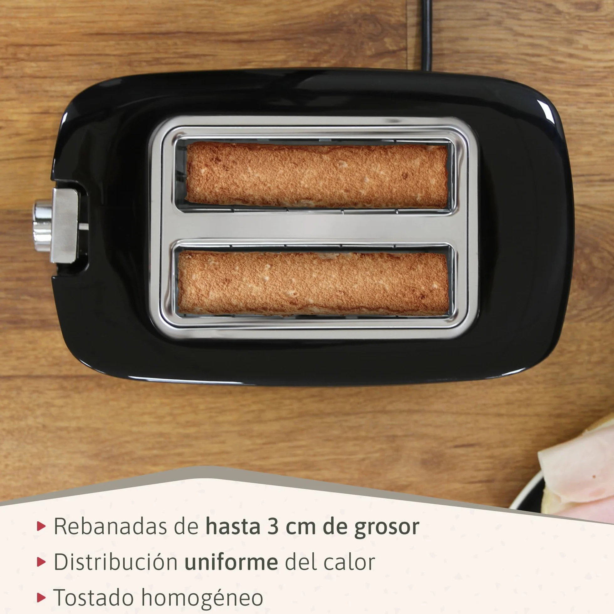 briebe Elegance Set Tostadora Pan 2 Rebanadas, 7 Niveles Tostado + Hervidor Agua Eléctrico 1,7L Inalámbrico, 2200W Libre BPA + Batidora de Mano 600W, 2 Velocidades, Acero Inoxidable, Negro