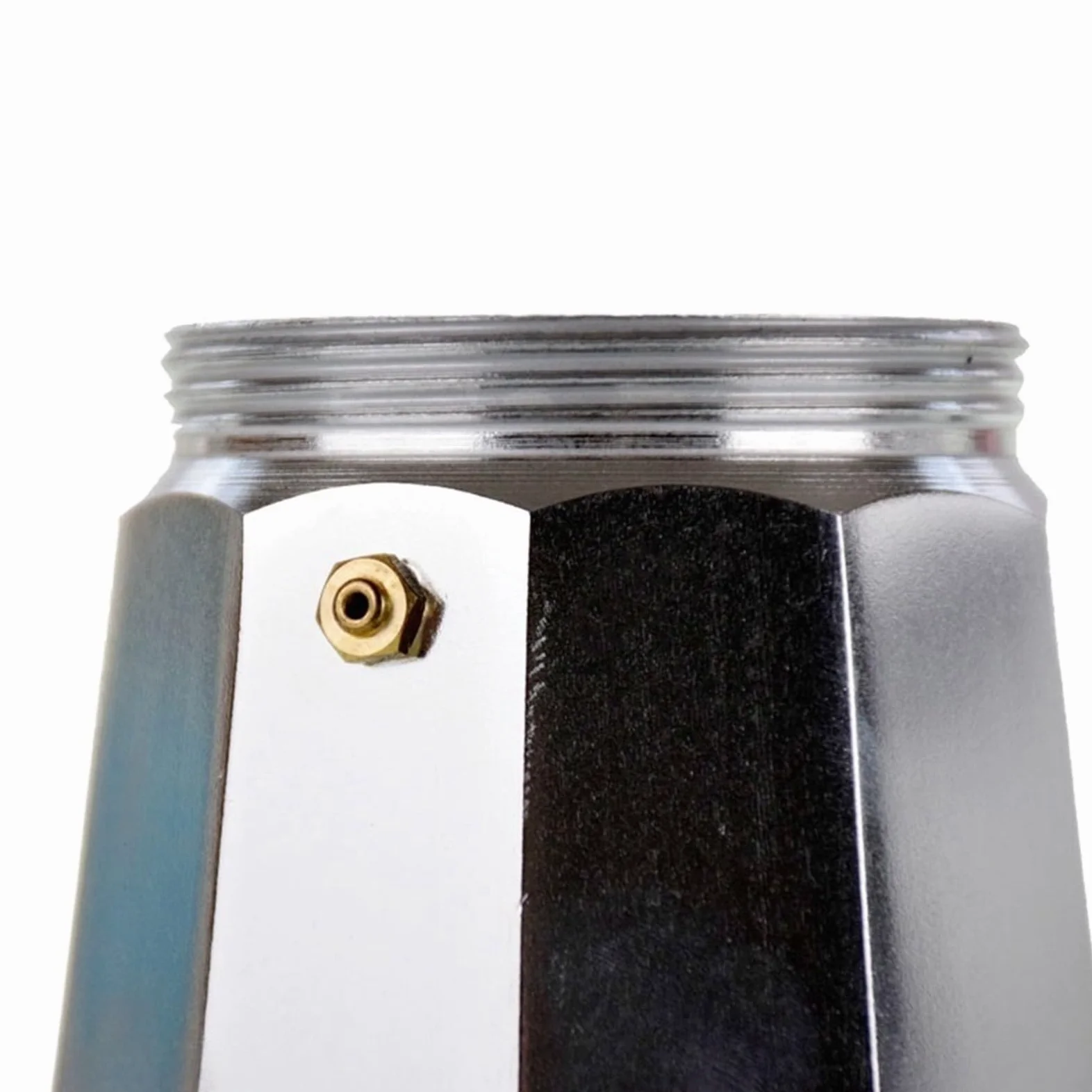 Cafetera Moka de aluminio auténtica para el hogar al aire libre, cafetera de aluminio Moka