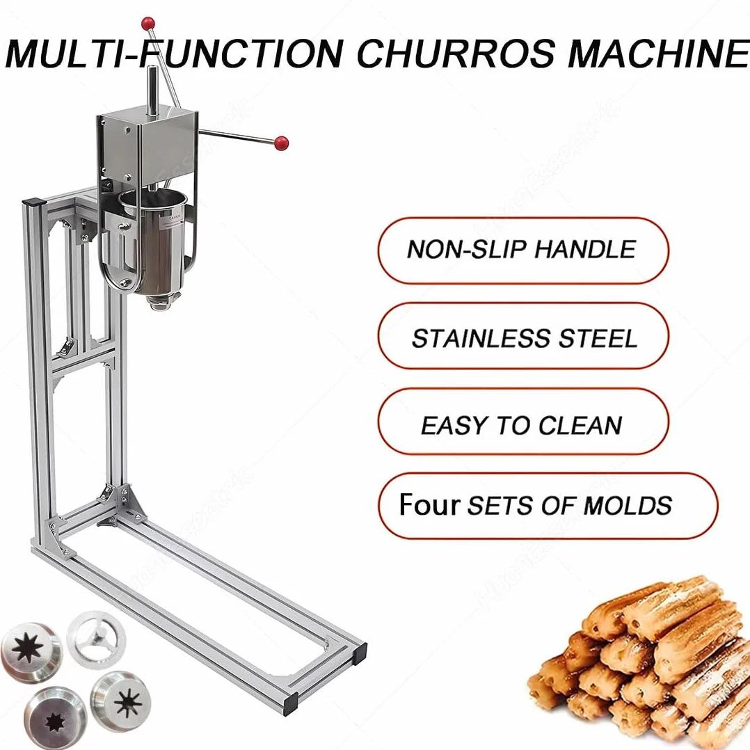 3/5/7 L Máquina Comercial Eléctrica Hacer Churros Españoles,Máquina Automática Hacer Churros,Máquina Manual Hacer Donas,Máquina Hacer Churros Alta Resistencia 3L