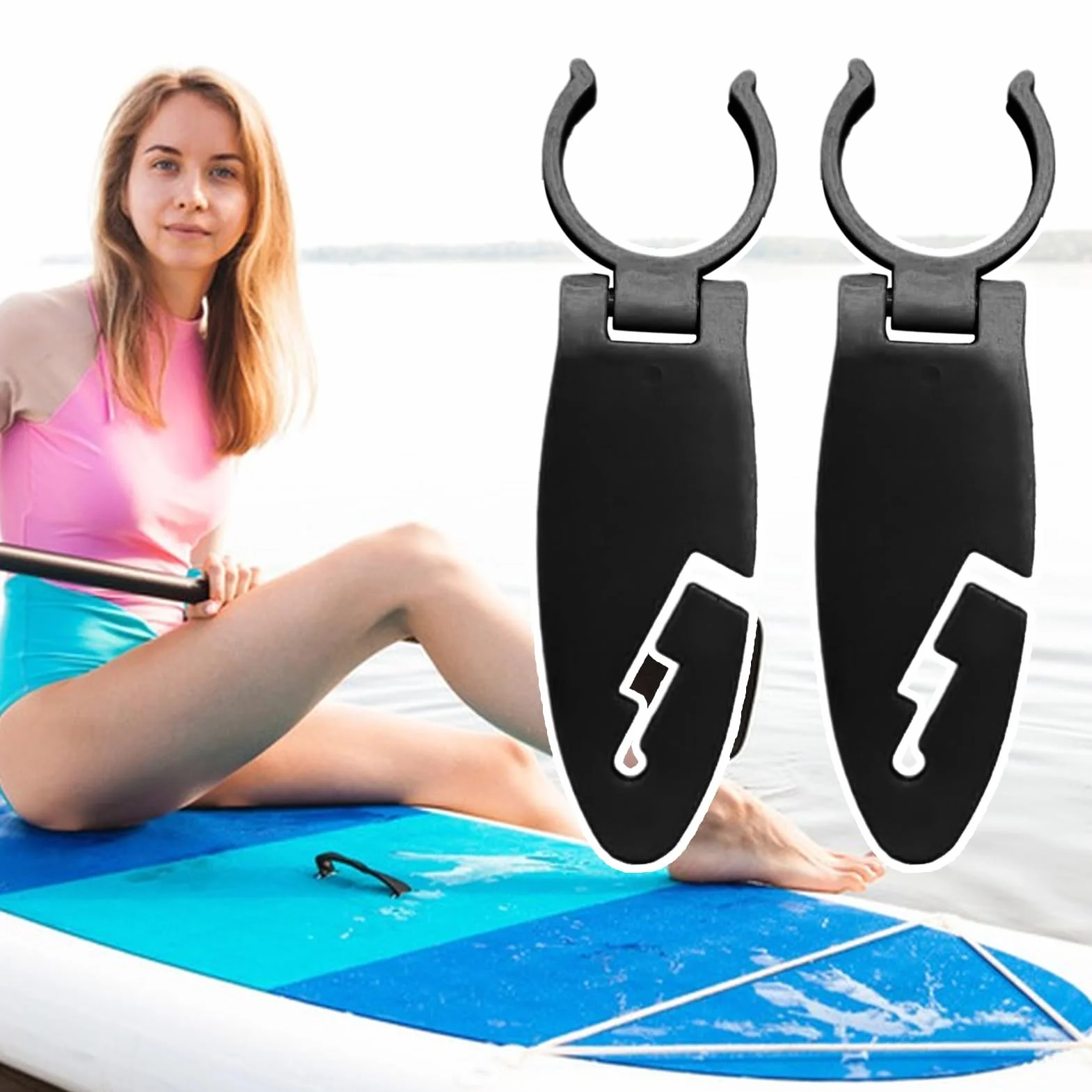 Sujetadores para Paddle Board - Sujetador Doble con Fijación - Accesorios Deportivos Acuáticos