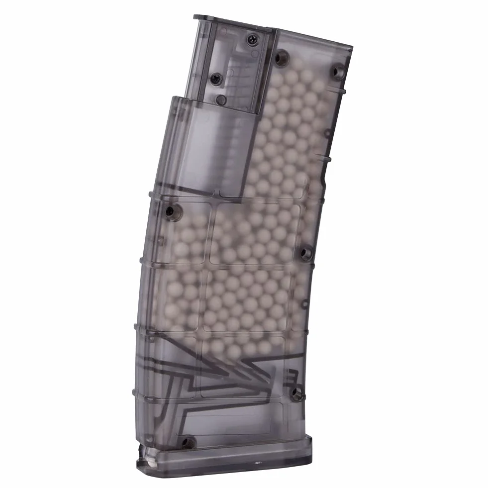 Jungle Leopard Cargador rápido táctico de BB for Paintball M4 de 500 BB de plástico for Uso Militar, for Juegos de Guerra y Caza
