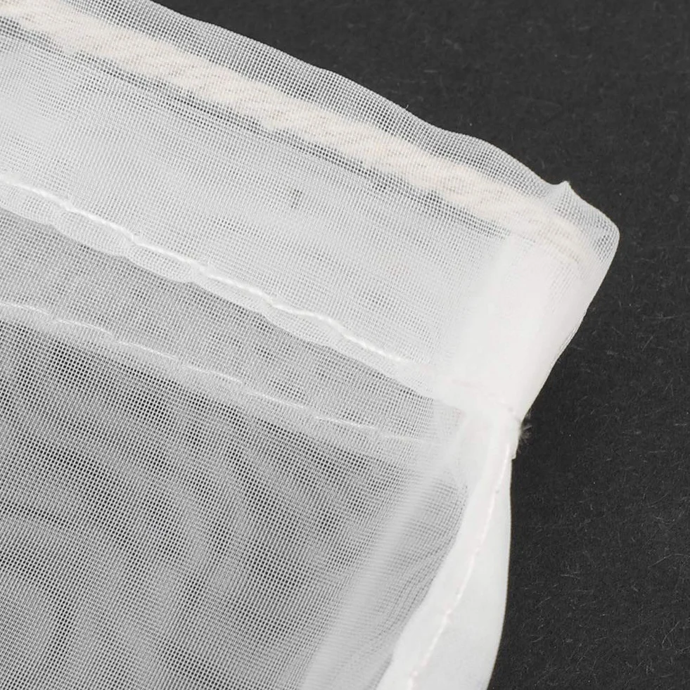 Bolsa de Filtro de Cerveza de Poliamida de Alimentos 66, Fabricación de Cerveza para el Hogar Reutilizable con Cordero para la Separación de Lúpulo, Mermelada y Vino (20x30cm)
