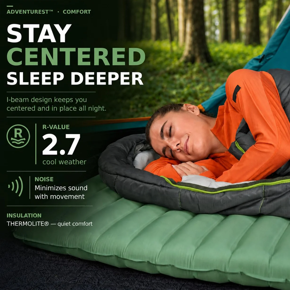 Bestway AdventuRest Esterilla Hinchable Rectangular con Aislamiento