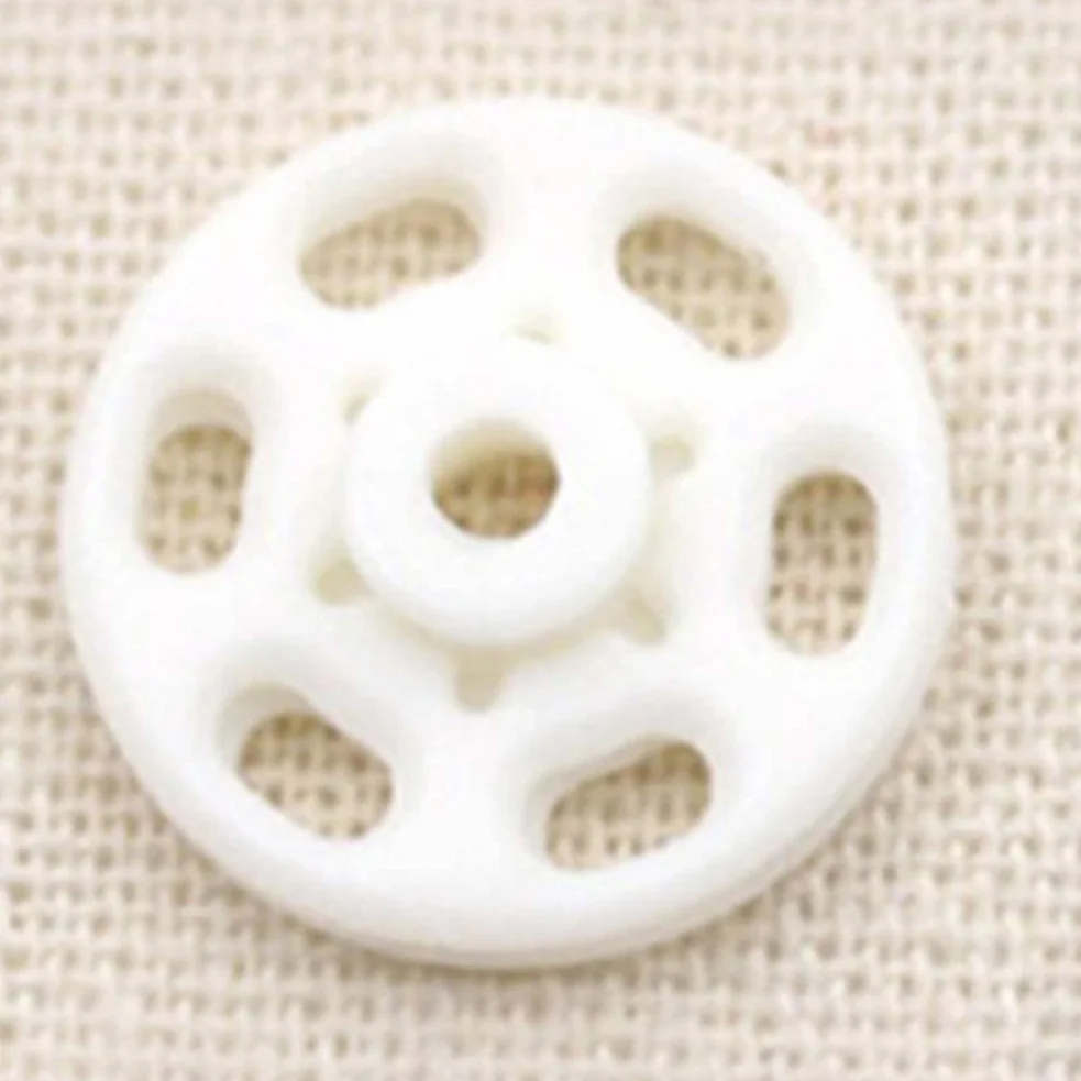 Broches de botón a presión SujetadorSuministros de costura, broches for coser, 1000 piezas de sujetadores a presión de plástico Botones de presión invisibles Botones for costura artesanal Blanco 15 mm