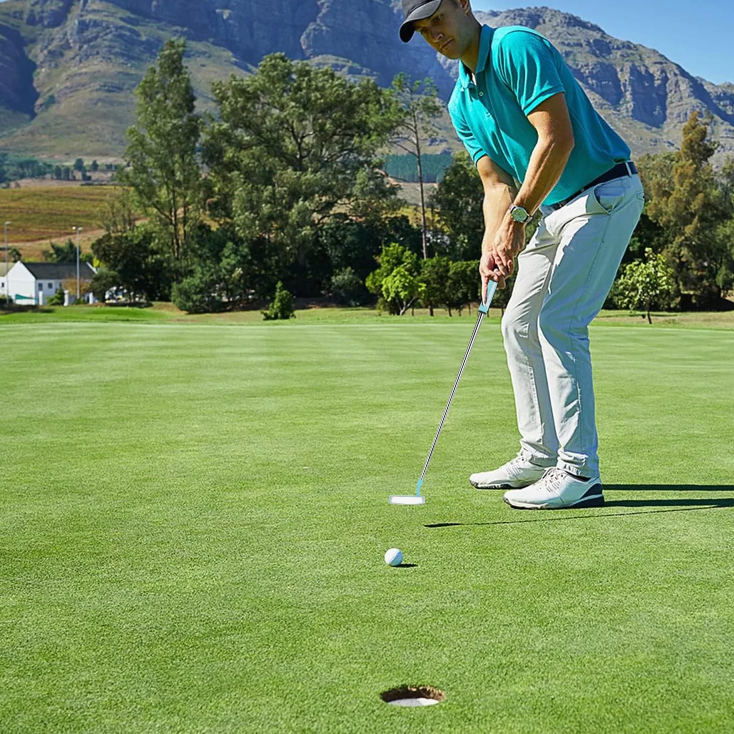 Putter de Golf MAZEL para Hombres Diestros, 34 Pulgadas, Eje de Acero Inoxidable con Cubierta
