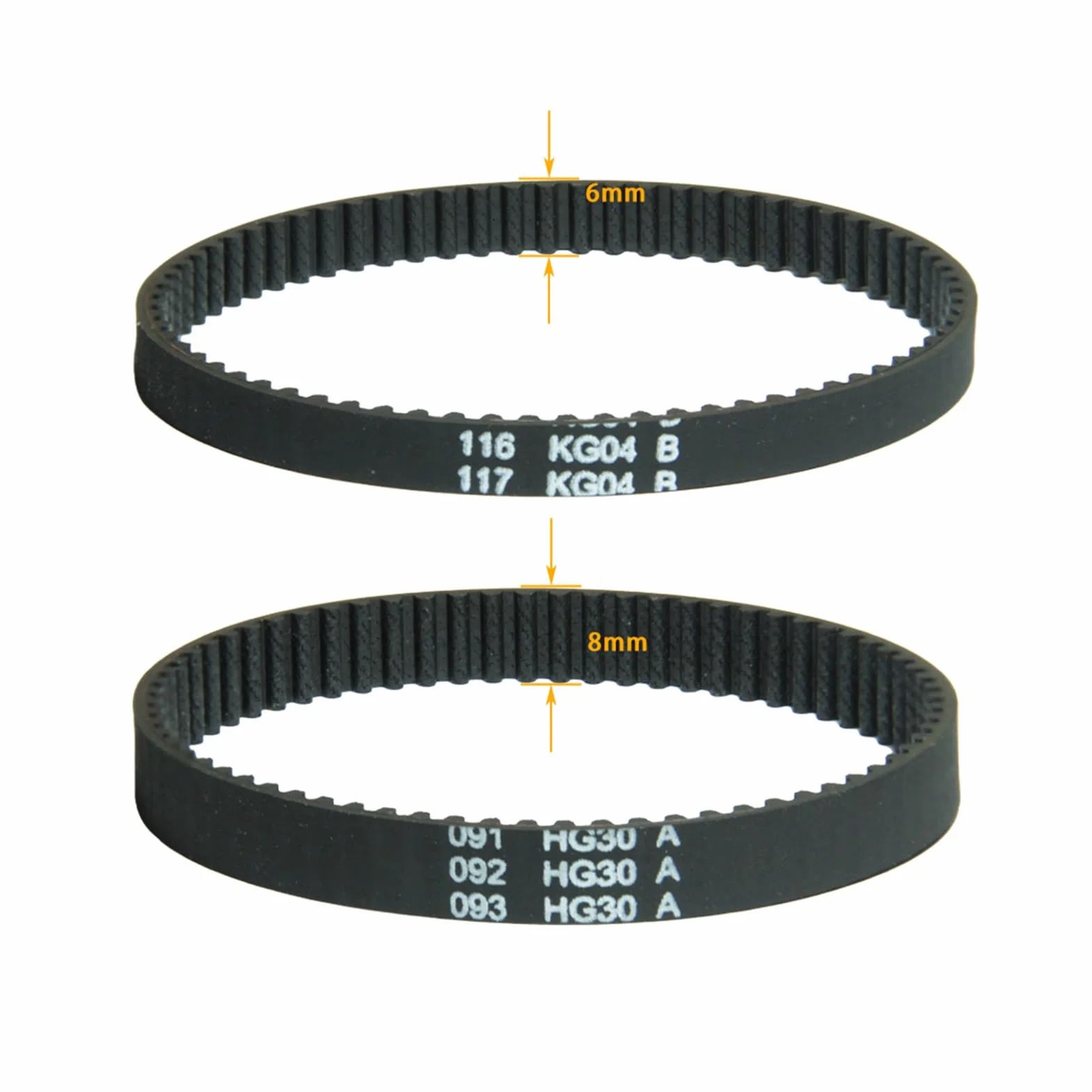 1 correa de transmisión de distribución 210-3M-6/210-3M-8 perímetro 210mm ancho 6/8mm dientes 70 pieza de repuesto for aspiradora (Size : 1 x Width 6mm)