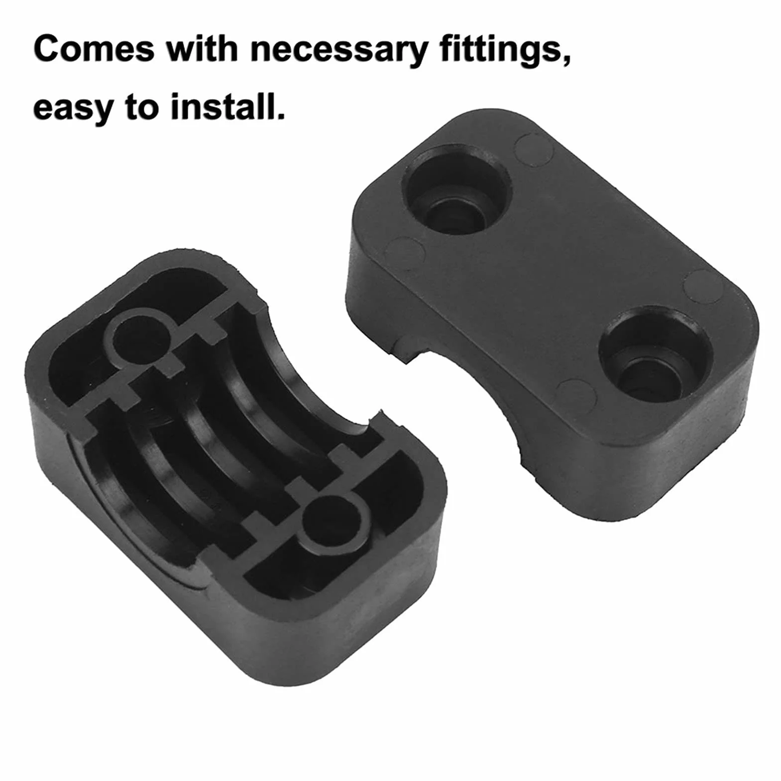 Soporte de Pared para Kayak y Canoa, 2 Piezas, Negro, Capacidad de Carga 70 kg