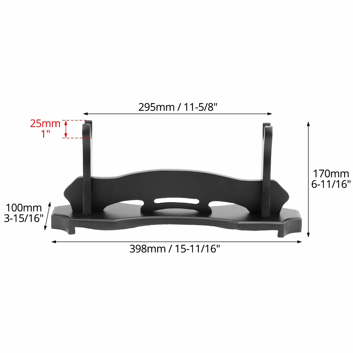 QWORK soporte para katana, soporte para espadas, 1 nivel