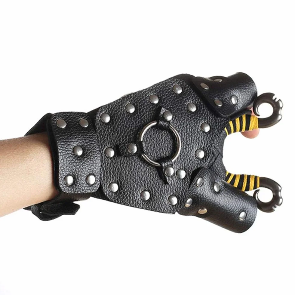 Zer one Peces Tiro Protector de la Mano Guardamanos PU Acero