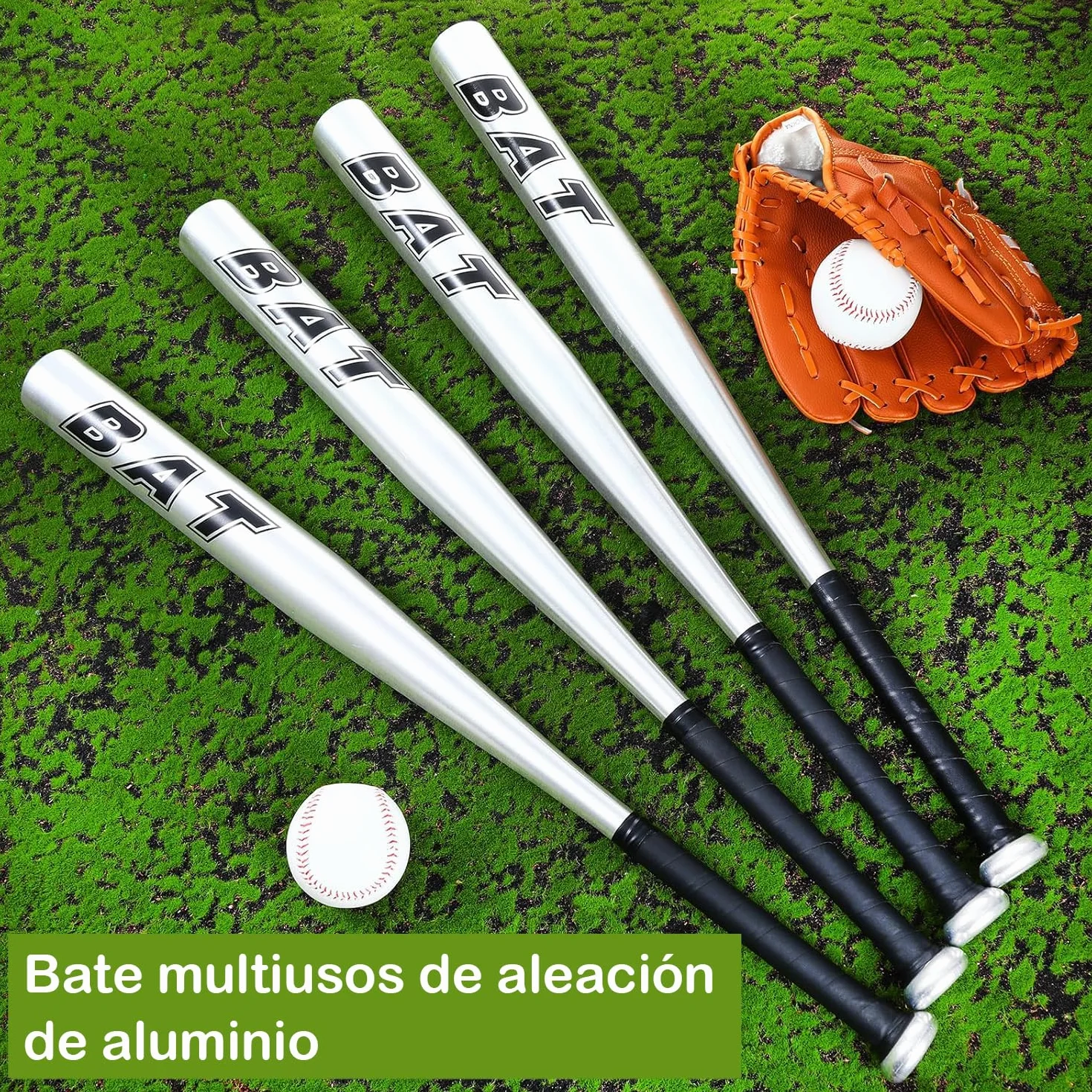 Bate de Béisbol de Aluminio Resistente y Seguro para Juego al Aire Libre y Entrenamiento