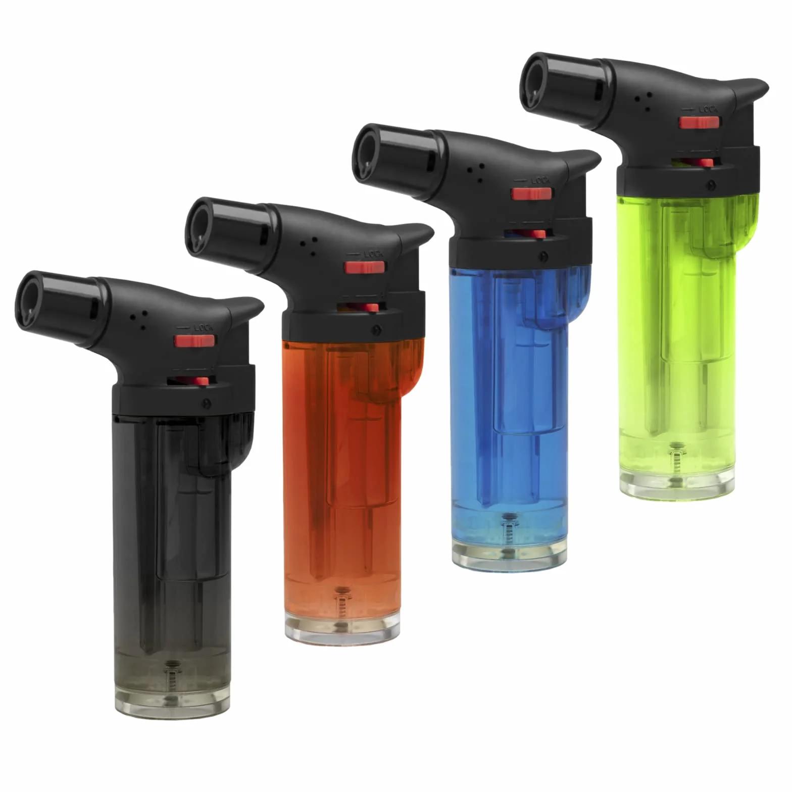 HIBRON Soplete De Cocina, Profesional Antorcha Butano Encendedor Mechero, Recargable Mini Culinario, con Bloqueo de Seguridad & Llama Ajustable para barbacóa Crema Cámping (Gas precargado), Pack x2