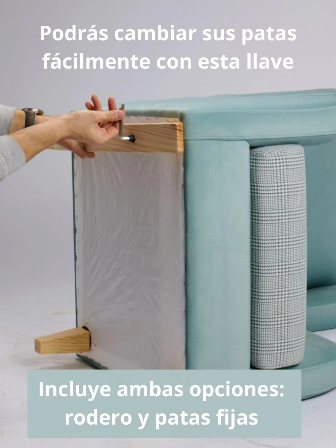 Sillón de Lactancia Evolutivo Modelo París Mecedora Butaca Fija 66 x 89 x 102 cm Tela Antimanchas Beige