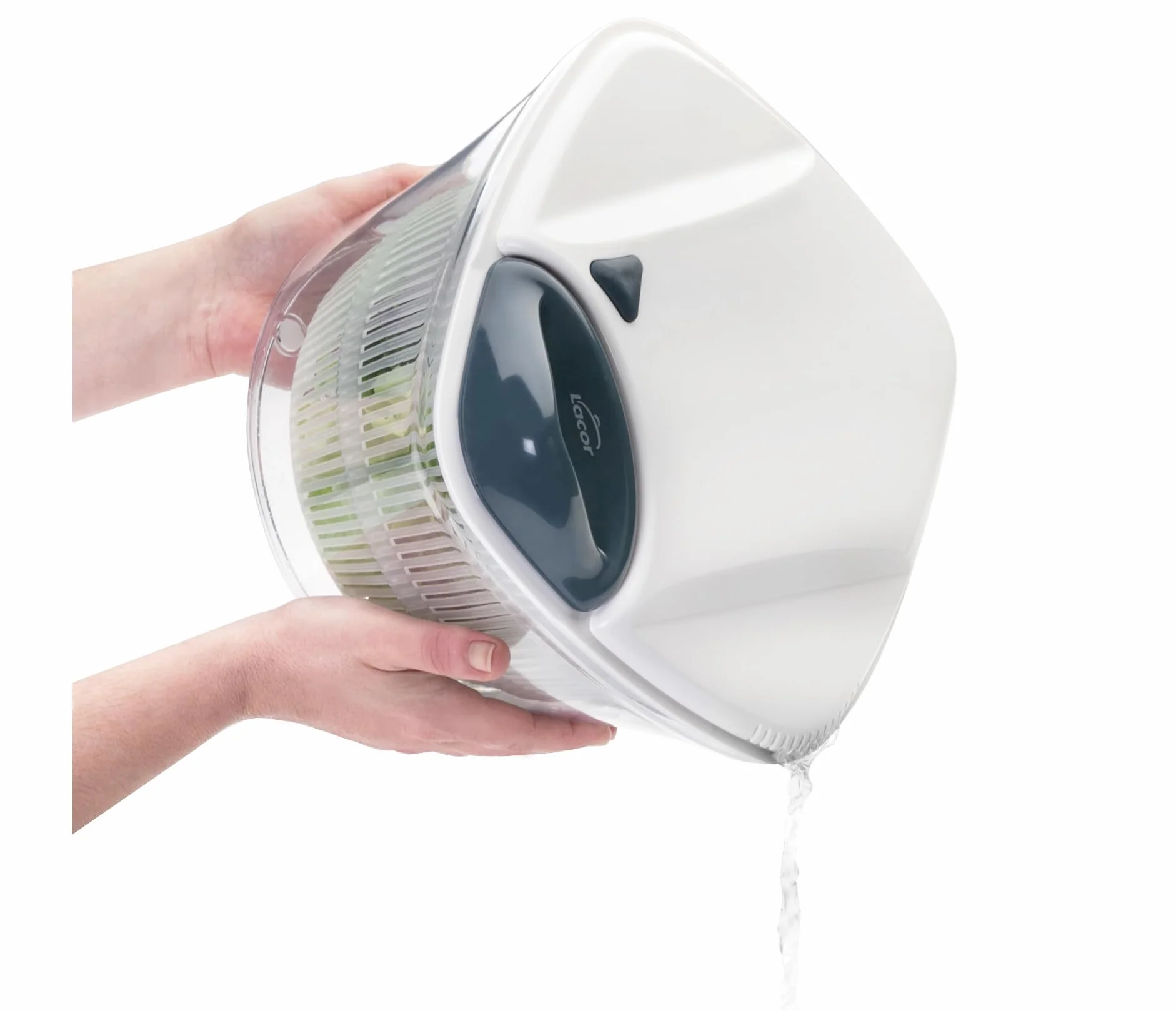 LACOR - 61403 - Centrifugadora con Tirador 700r.p.m. 26x20cm - Blanco