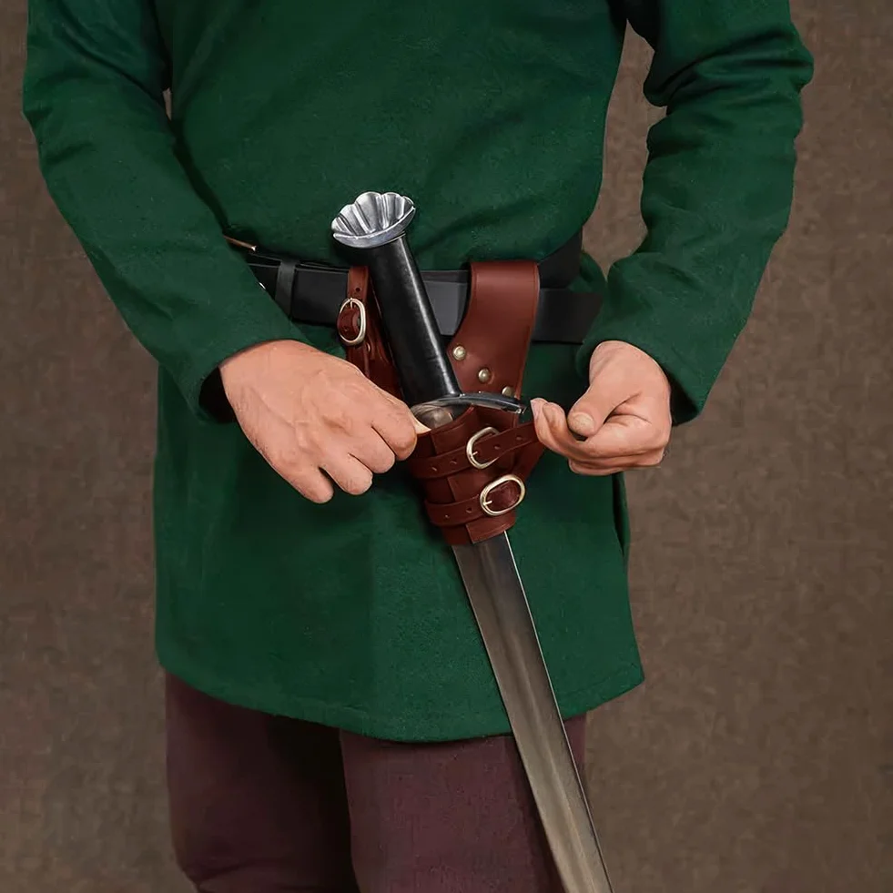 Funda de Cuero para Espada Medieval Saddle Brown NBEADS
