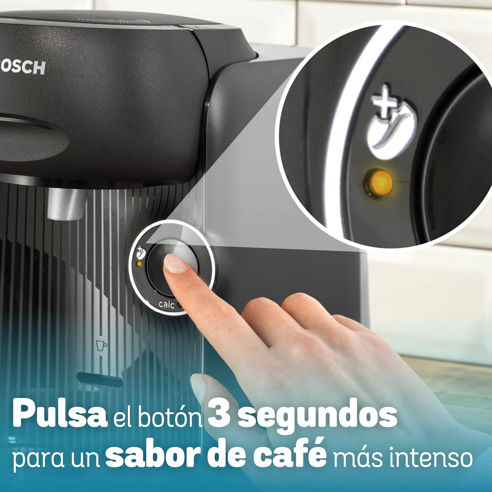 Bosch - Cafetera TASSIMO FINESSE para preparar múltiples bebidas, hasta 40 bebidas, IntensityBoost, INTELLIBREW, negro intenso, TAS16B2