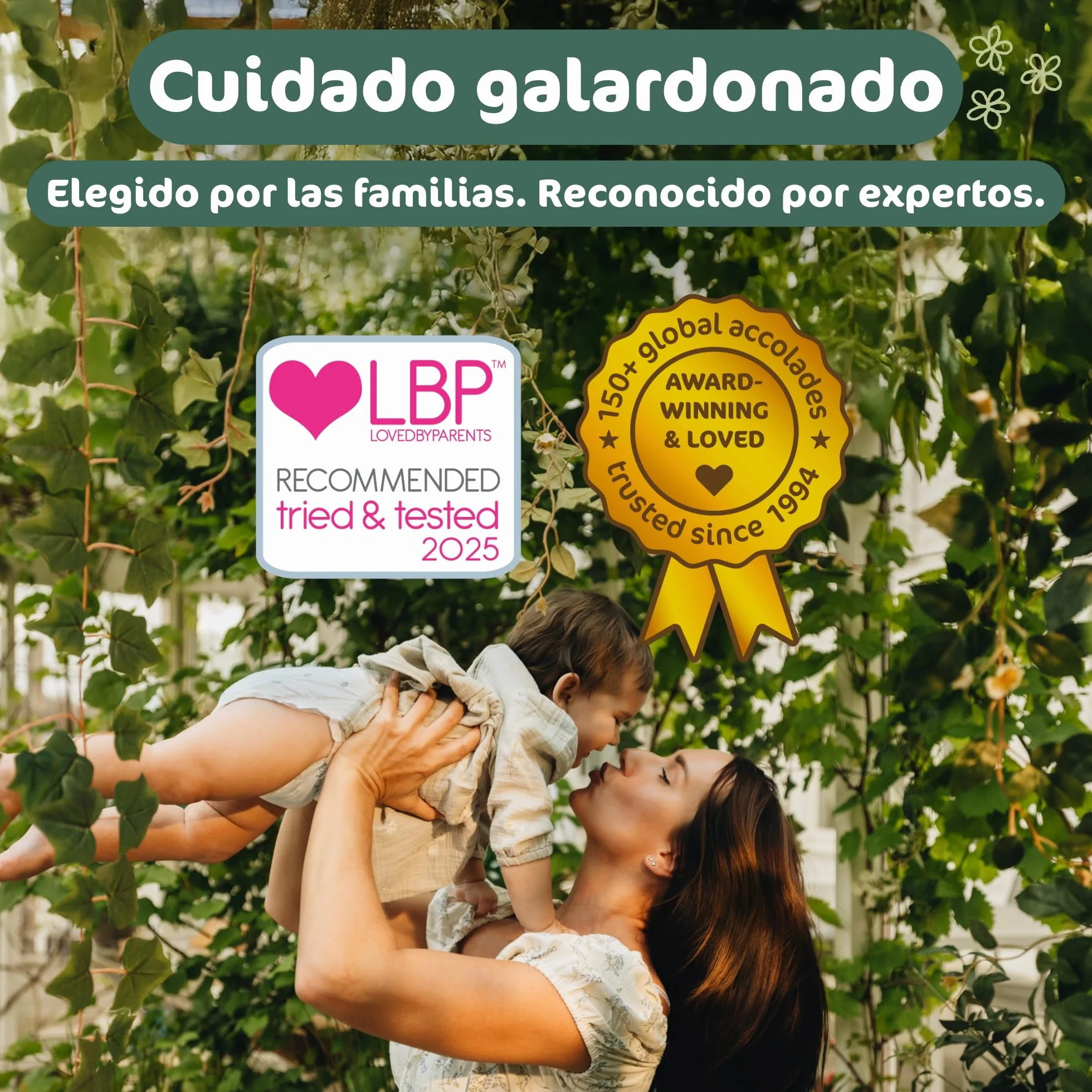 Naty BioEmbrace Pañales Bebé Talla 4 (7-18 kg) 88 unidades Protección antifugas Suavidad vegetal Sin cloro