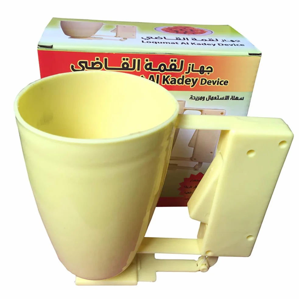 Máquina para Hacer Donas de Plástico, Herramienta Manual para Hacer Donas para Hornear Fácil y Divertido, Hacer Deliciosas Golosinas con Niños de 3,5 Pulgadas de Diámetro (Amarillo claro)