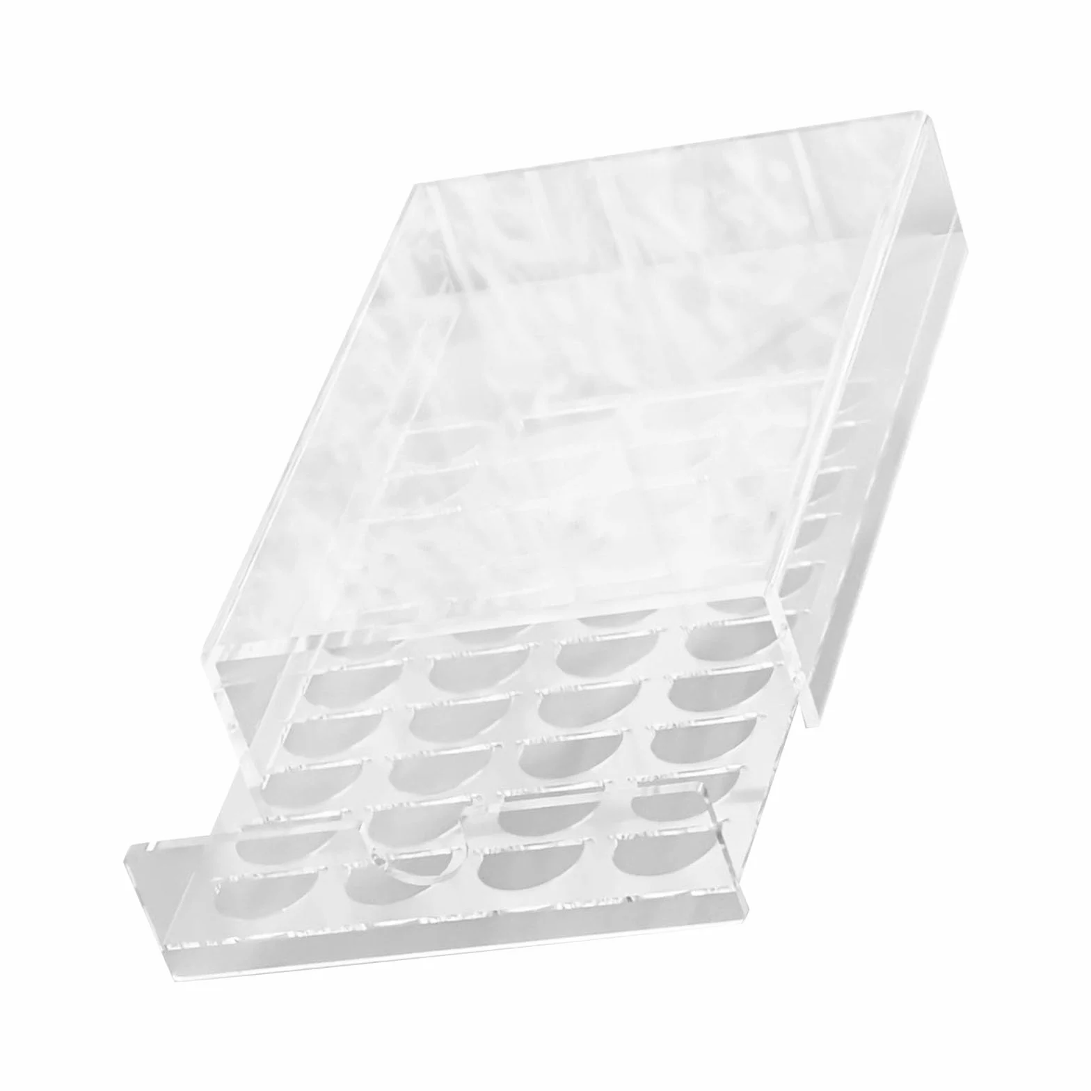 Quick Setups - Cápsulas de café con capacidad para 40 ranuras, acrílico transparente, unidad de organización de cocina, dispensador de cápsulas de café, cajón dispensador de ahorro de espacio