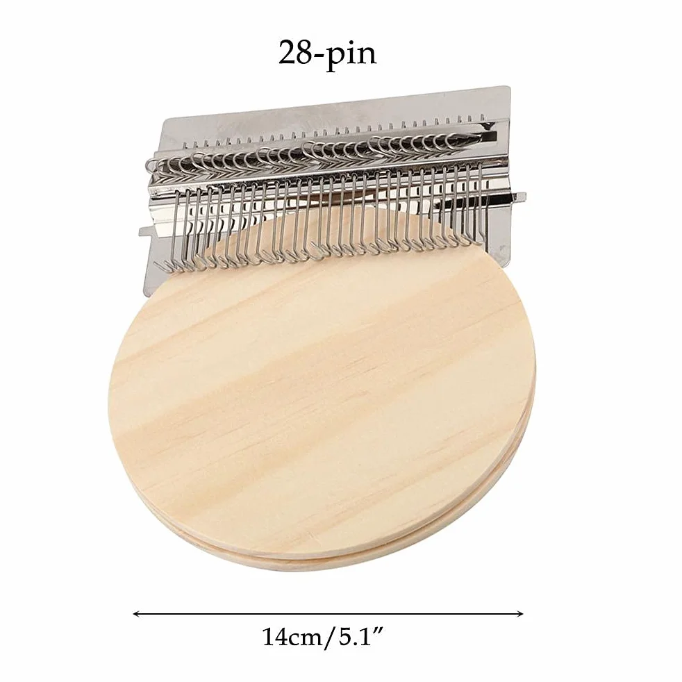 Mini Herramienta de Tejido Tipo Speedweve de Telar de Zurcir, Kit de Telar Pequeño, para Reparar Ropa, Artes de Tejido de Bricolaje, Telar de Remendar Rápidamente Portátil (Pelo
