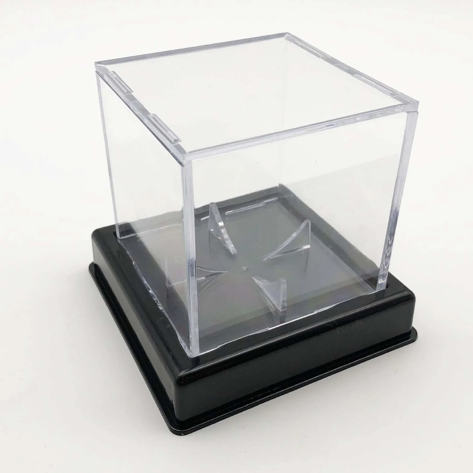 Caja de Béisbol Acrílico Transparente Soporte Expositor Negro