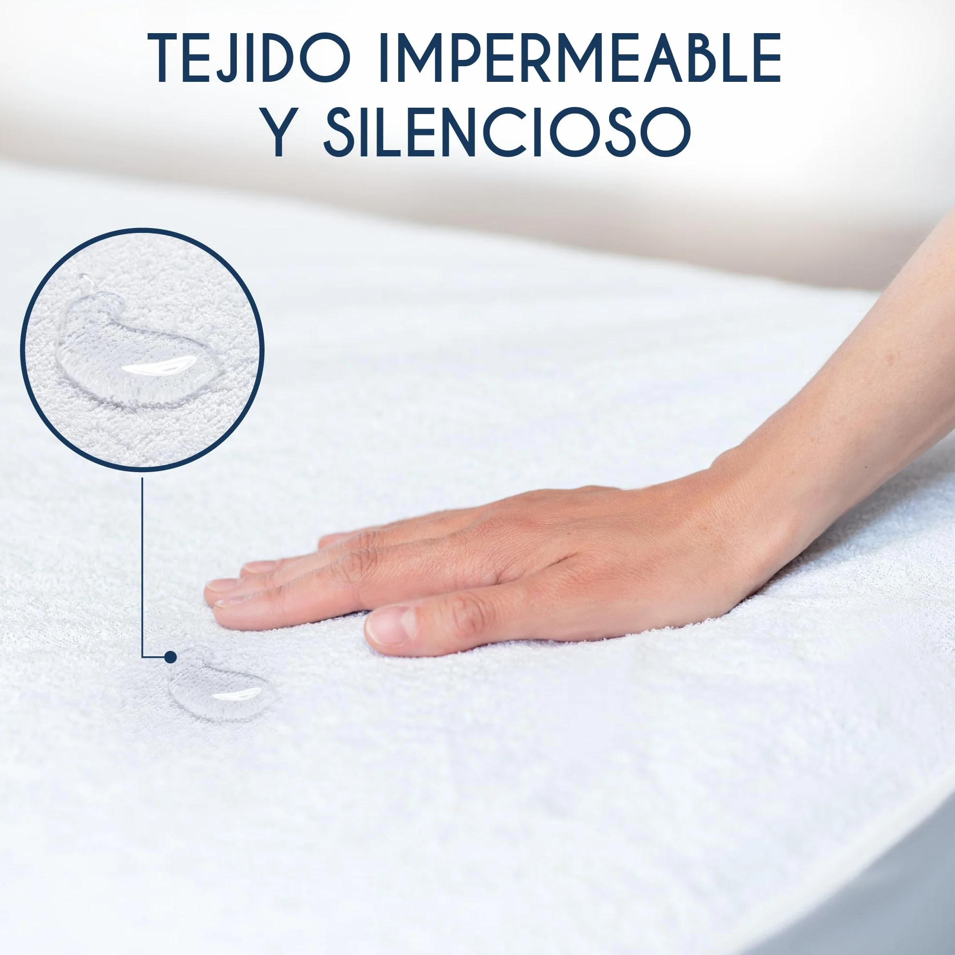 Protector Cuna 120x60 Impermeable Dreamzie OEKO TEX Hipoalergénico Anti-bacteriano Anti-acaros