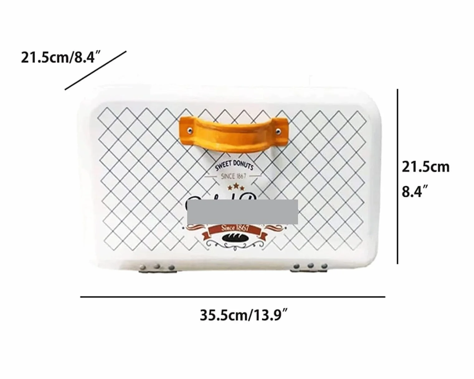 Caja De Pan Panera para Pan Panera De Metal para Almacenamiento De Alimentos, para Decoración De Cocina, Multifuncional Caja Contenedor De Pan