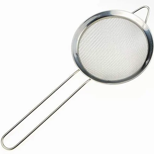 Colador de Cocina de Malla Fina de Acero Inoxidable, tamaño Grande para filtrado de Alimentos y líquidos