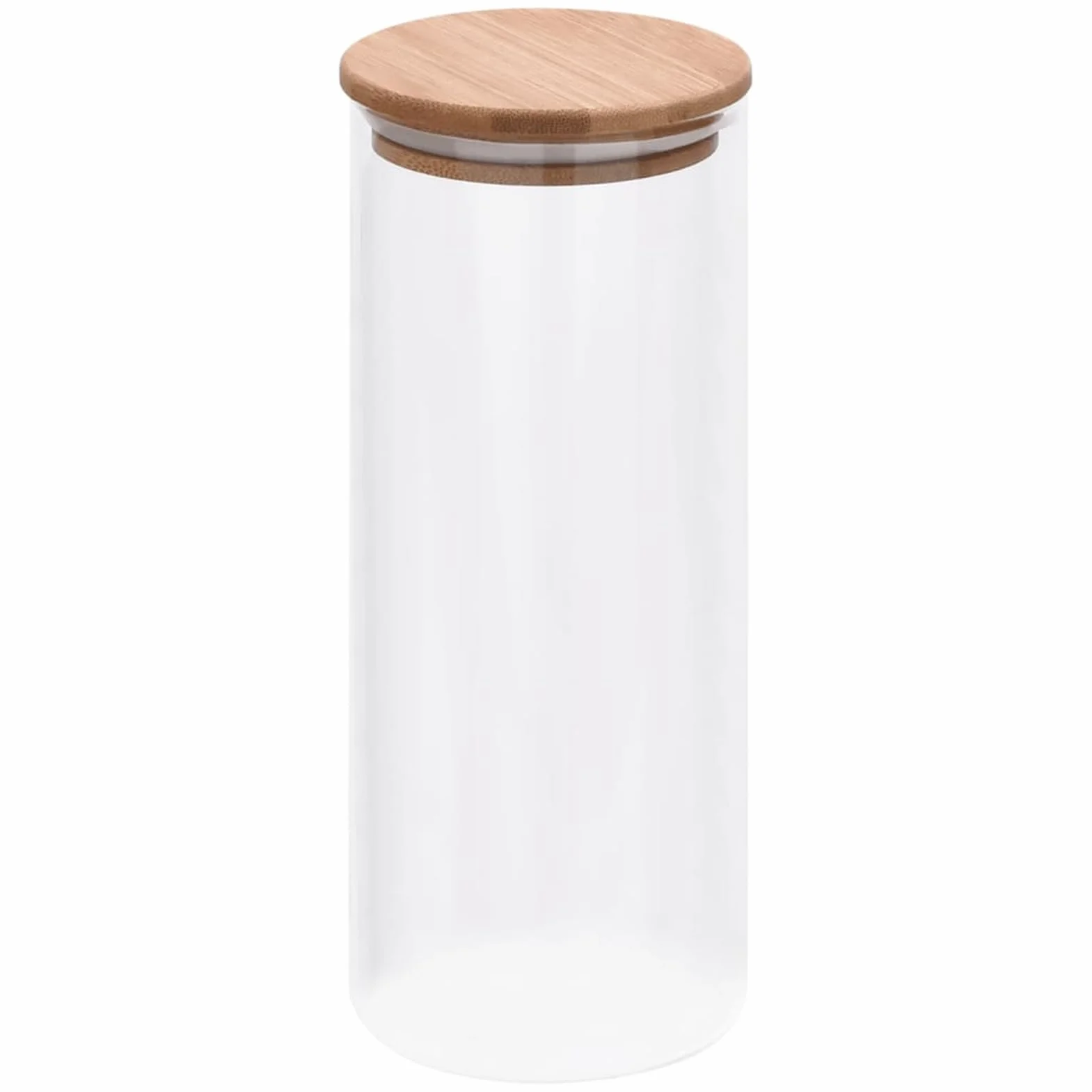 Homgoday Decoración de muebles, tarros de cristal con tapa de bambú, 6 unidades, 1000 ml, muebles de interior/exterior para salón, oficina
