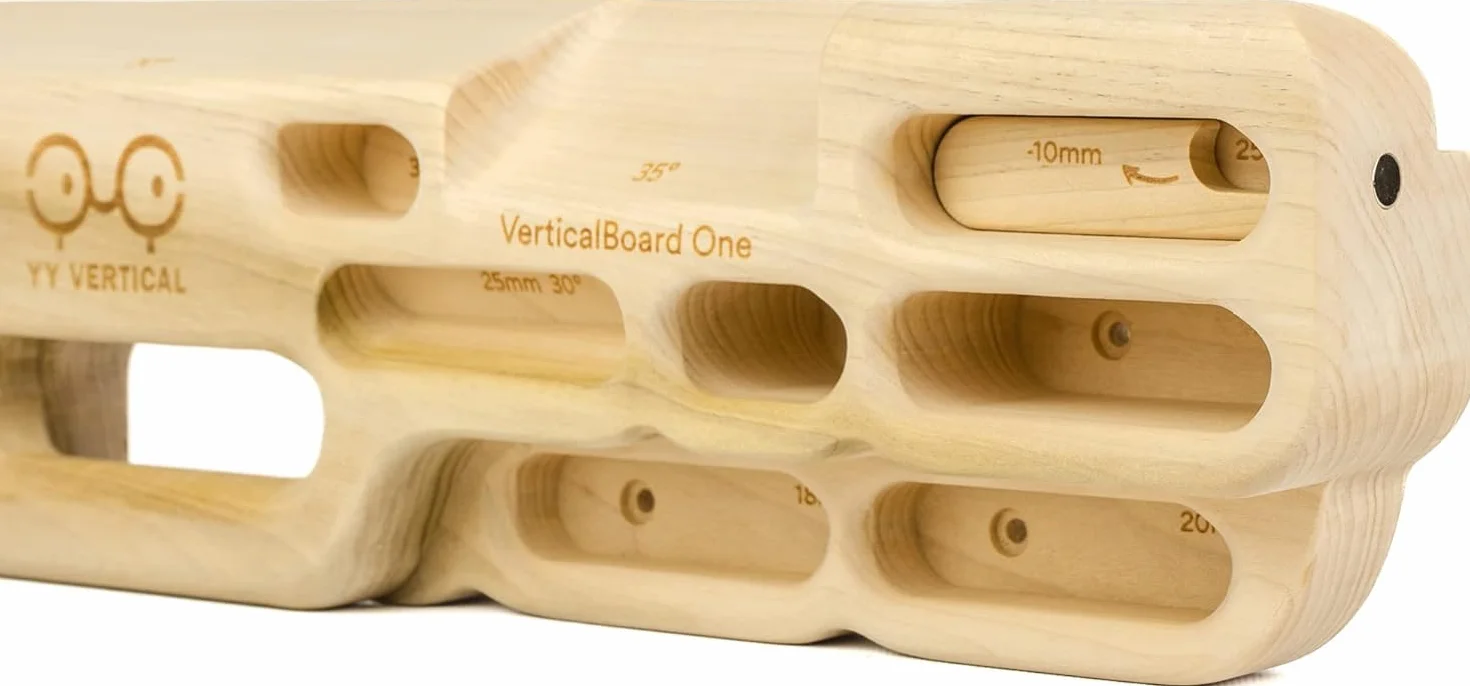 Verticalboard One Hangboard Completo Multipresa de Madera para Fuerza de Dedos y Dominadas