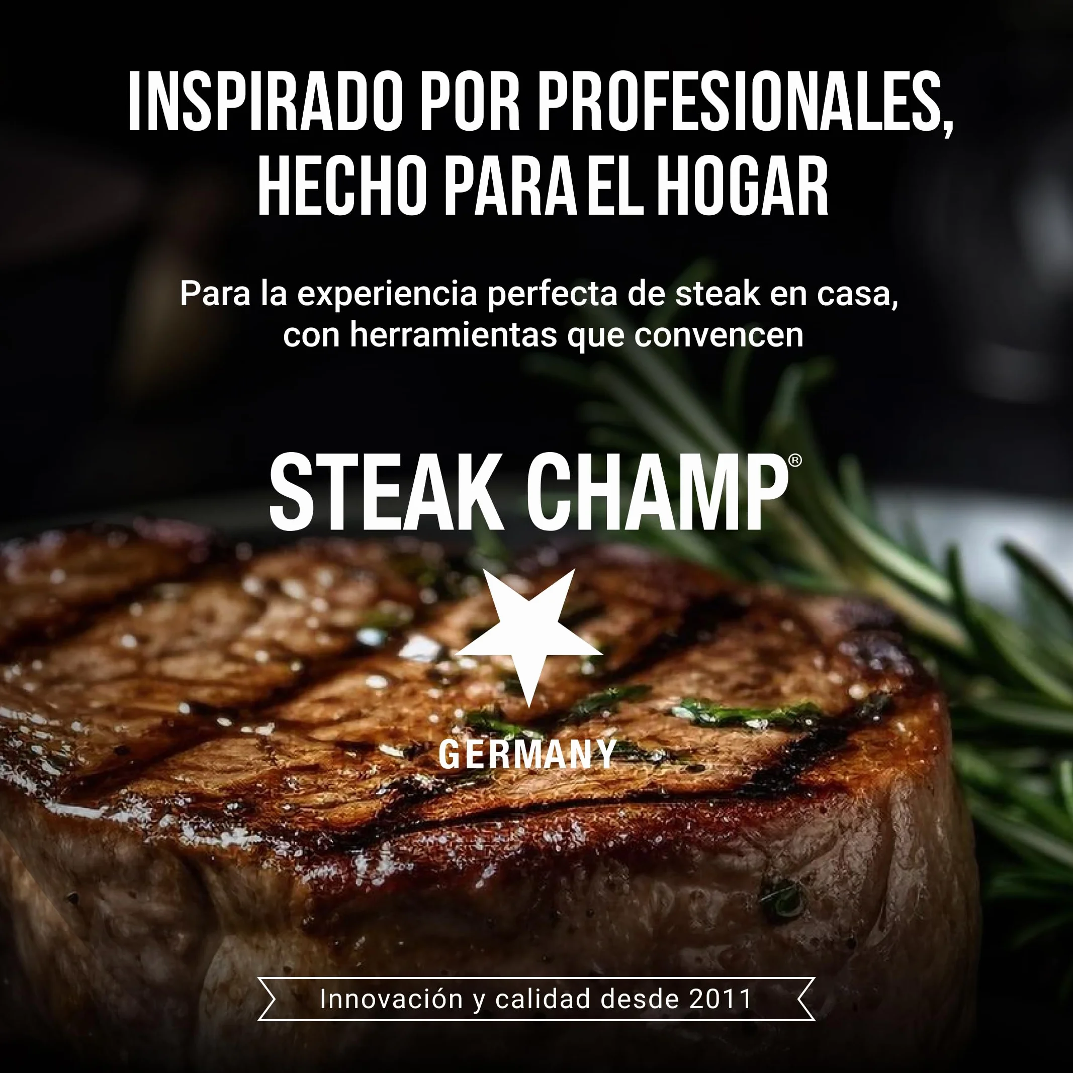 Tenedor de carne Steak Champ Bull Fork, 16,5 cm: Tenedor sólido para servir, cubiertos para trinchar, con aleación de zinc, cromado, apto para lavavajillas
