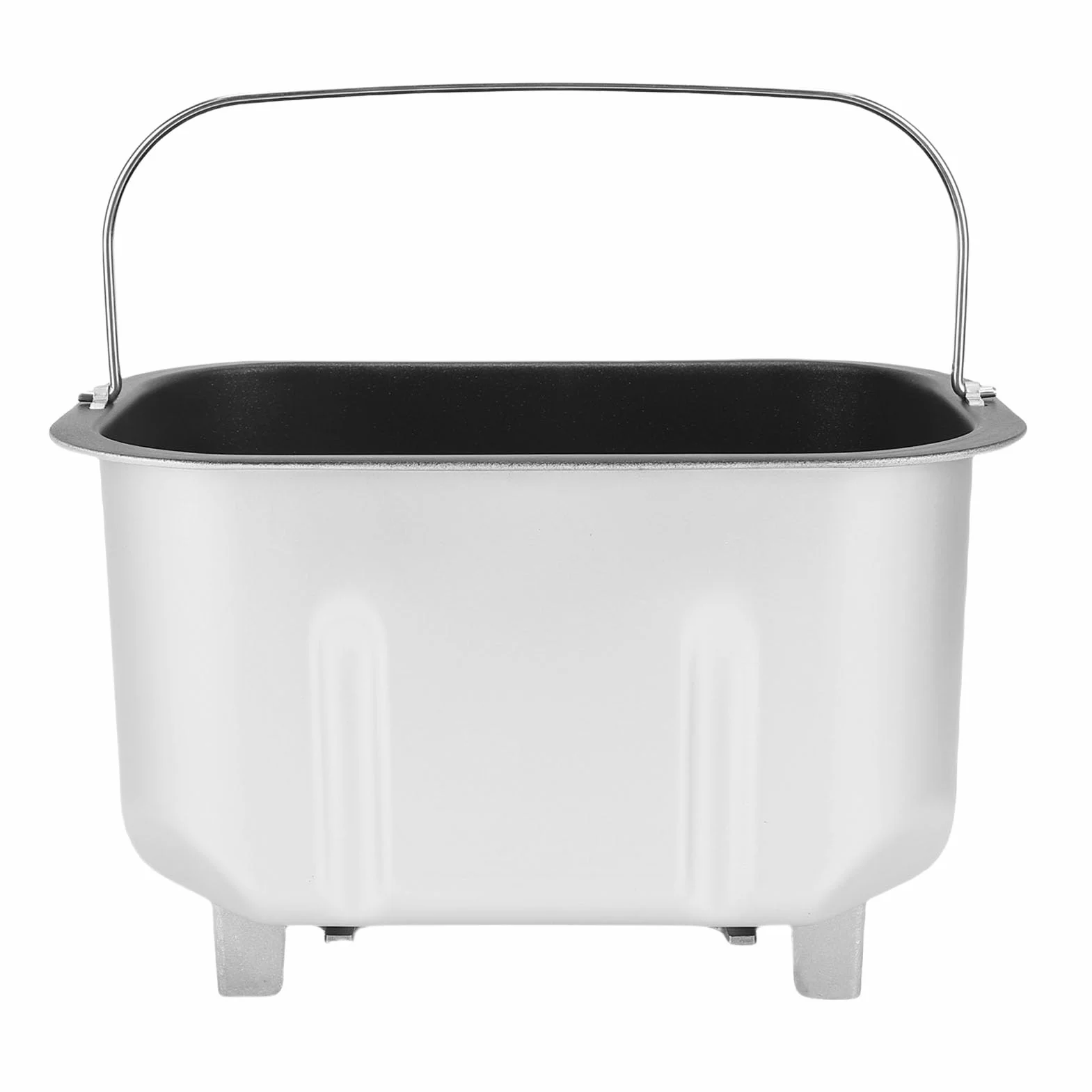 Cosiki Máquina para Hacer Pan de Tamaño Familiar, Máquina para Hacer Pan de Acero Inoxidable con Revestimiento Antiadherente, con Cubo para Mezclar Doble y Paletas para Mezclar para el Hogar, Cocina,