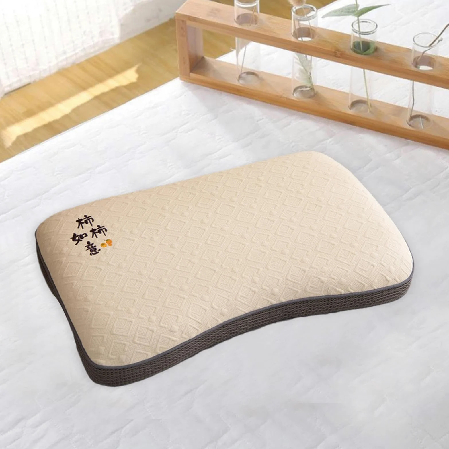 Almohada de Cáscara de para Dormir en Cualquier Posición, de Algodón Y Práctica.