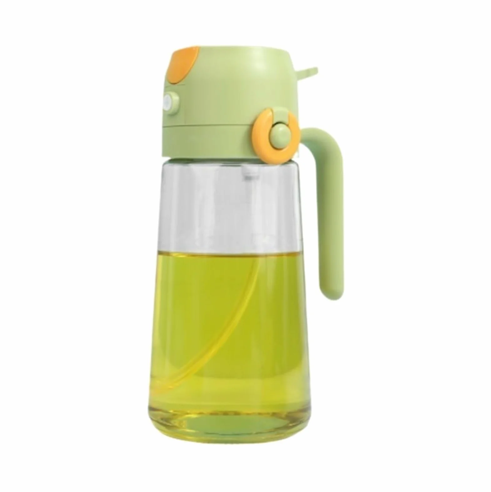 Dispensador de Aceite y Vinagre Pulverizador Y Dispensador De Aceite 2 En 1 For Freidora Aire, Asado, Ensaladas Horneado Jarra de Aceite(Grün)