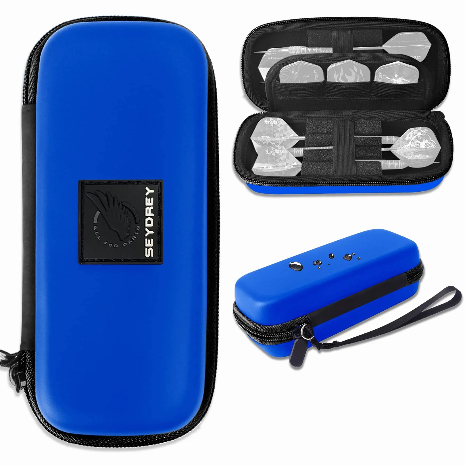 Seydrey Dardos Funda de Dardos Punta de Plastico Dardos 6 Pack, Bolsa para Dardos Estuche, Dardos no incluidos