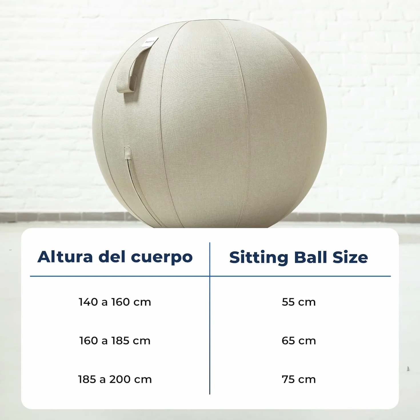 Backerz Pelota Silla Escritorio Fitball 55CM 65CM 75CM Antideslizante Anti-Burst