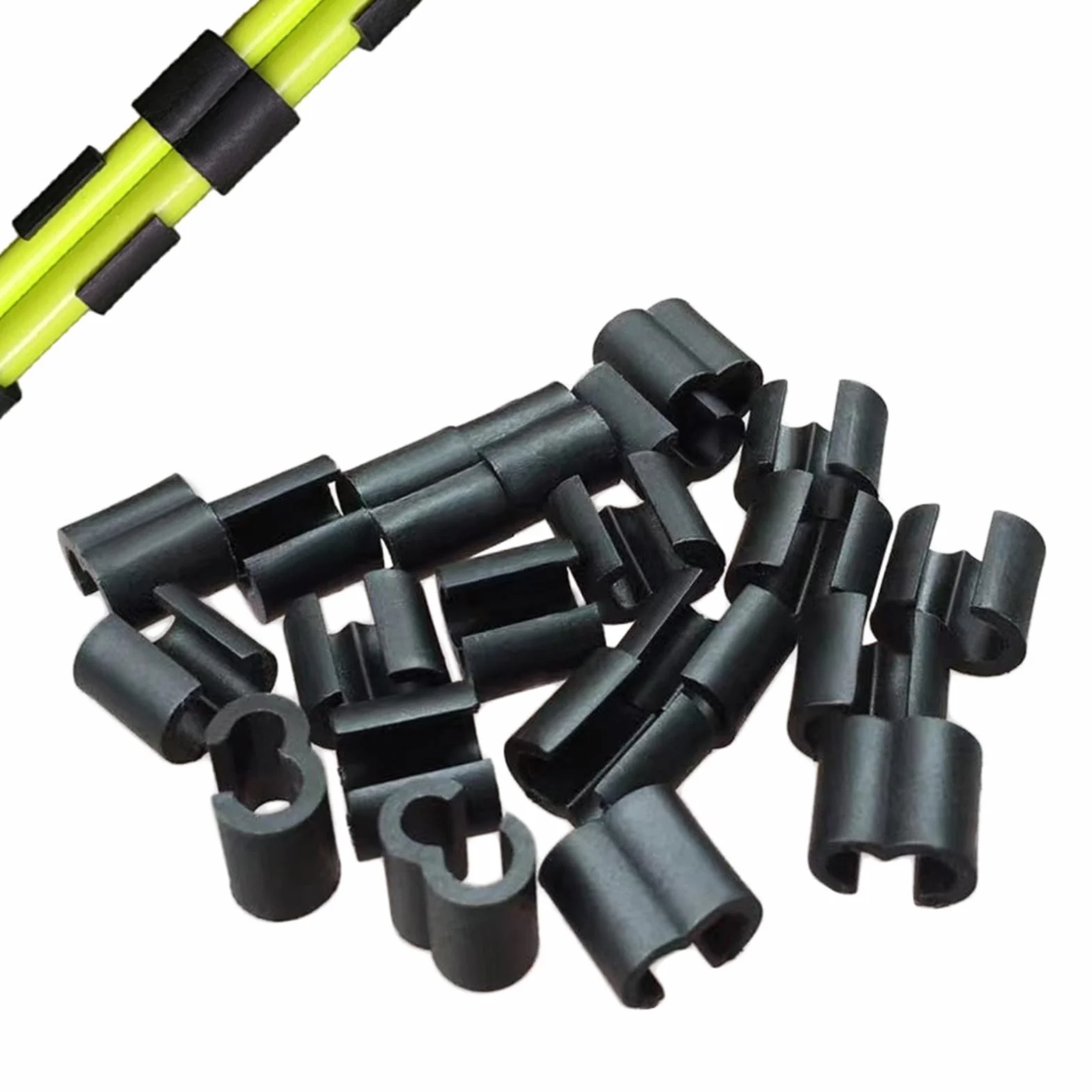Abrazaderas para Cables de Frenos de Bicicleta 10 Unidades Guías para Cable de Frenos